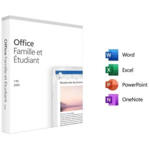 Office 2019 Famille et Étudiant pour Windows 10 et 11 – Clé produit (Product Key)